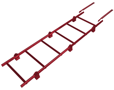 Лестница кровельная для фальца Optima Grand Line, с креплением 1,92 м
